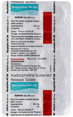 Macphylline Sr 200 Tablet 10 Macphylline Sr 200 Tablet 10
