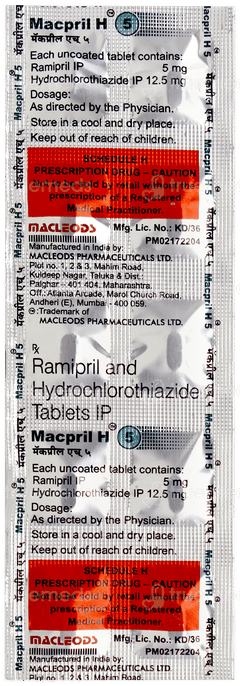 Macpril H 5 Tablet 10 Macpril H 5 Tablet 10