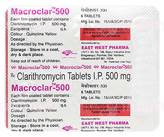 Macroclar 500 Mg Tablet 6