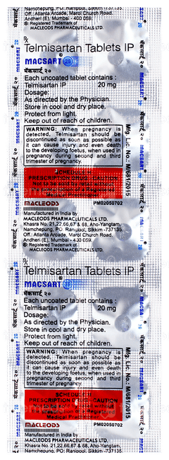 Macsart 20 Tablet 10 Macsart 20 Tablet 10