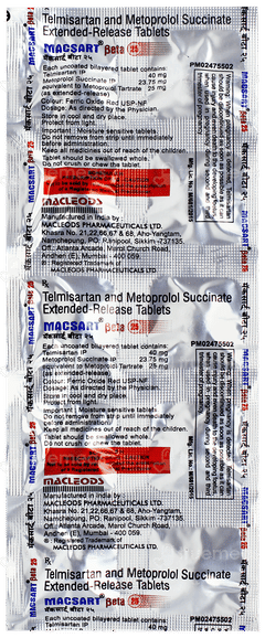 Macsart Beta 25 Tablet 10 Macsart Beta 25 Tablet 10