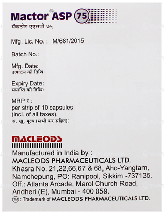 Mactor Asp 75 Capsule 10