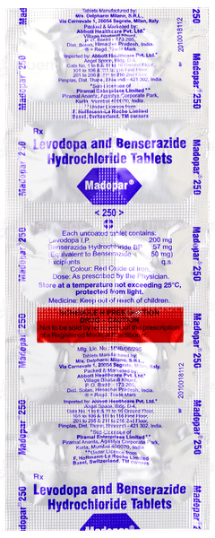 Madopar 250 Tablet 10 Madopar 250 Tablet 10