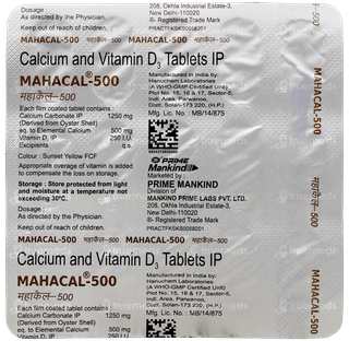 Mahacal 500 Tablet 15