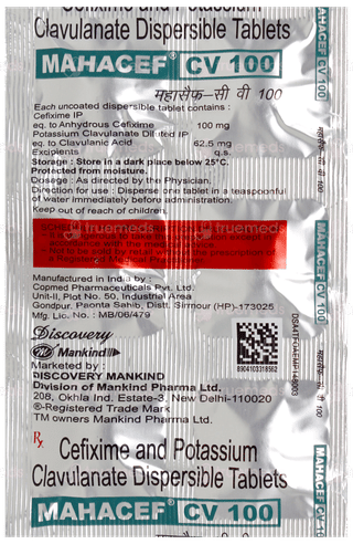 Mahacef Cv 100 Tablet 6
