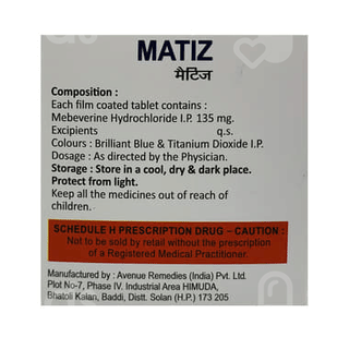 Matiz 15 MG Tablet 10