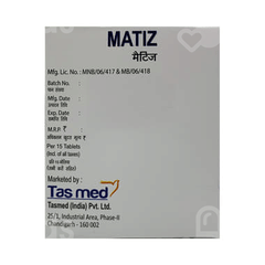 Matiz 15 MG Tablet 10