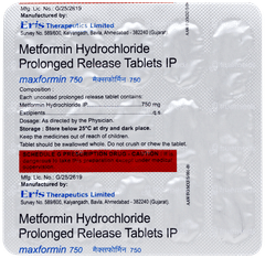 Maxformin 750 Tablet 15