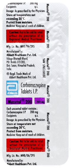 Mazetol 200 Tablet 10
