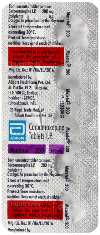 Mazetol 200 Tablet 10