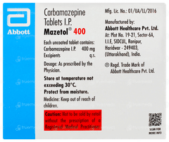 Mazetol 400 Tablet 10 Mazetol 400 Tablet 10