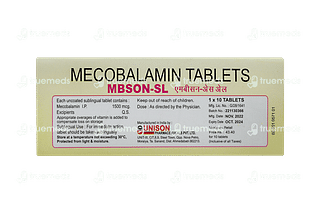 Mbson Sl 1500 MCG Tablet 10