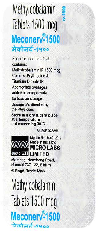 Meconerv 1500 Tablet 10