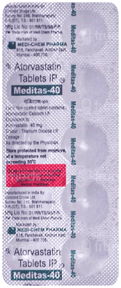 Meditas 40 Mg Tablet 10