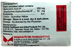 Mefagan Spas 10/250 Mg Tablet 10 Mefagan Spas 10/250 Mg Tablet 10