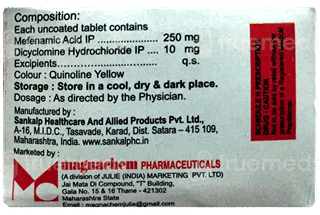 Mefagan Spas 10/250 Mg Tablet 10