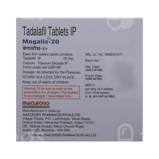 Megalis 20 MG Tablet 4