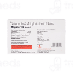 Meganerv G 300 Mg/500mcg Tablet 10 Meganerv G 300 Mg/500mcg Tablet 10