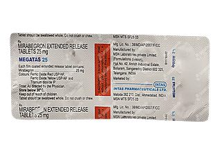 Megatas 25 MG Tablet Er  10