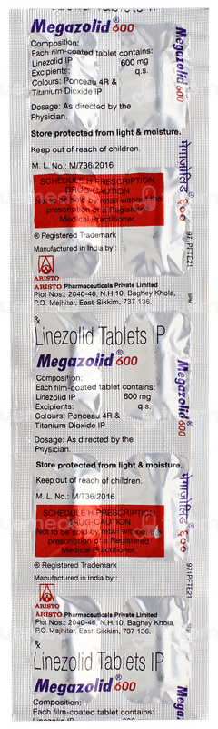 Megazolid 600 Tablet 10 Megazolid 600 Tablet 10