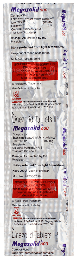 Megazolid 600 Tablet 10