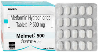 Melmet 500 Tablet 20