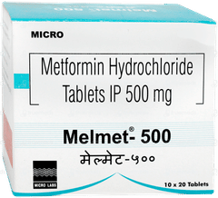 Melmet 500 Tablet 20