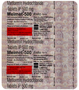 Melmet 500 Tablet 20