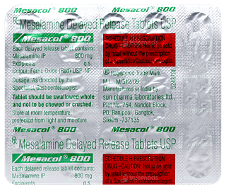 Mesacol 800 Tablet 15