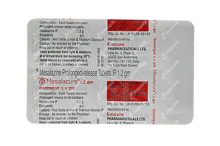 Mesalacure 1200 MG Tablet Pr 10