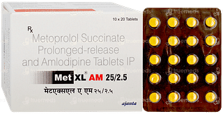Met Xl Am 25/2.5 Tablet 20
