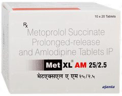 Met Xl Am 25/2.5 Tablet 20 Met Xl Am 25/2.5 Tablet 20