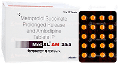 Met Xl Am 25/5 Tablet 20