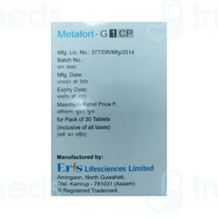 Metafort G Cp 1/500 MG Tablet 30