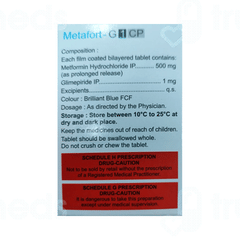 Metafort G Cp 1/500 MG Tablet 30