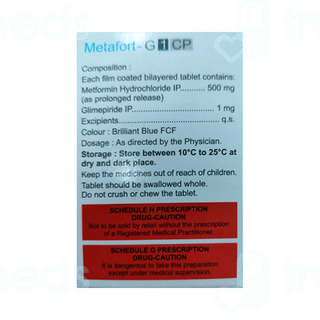 Metafort G Cp 1/500 MG Tablet 30
