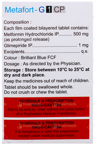 Metafort G Cp 1/500 Mg Tablet 30