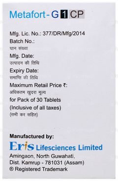 Metafort G Cp 1/500 Mg Tablet 30