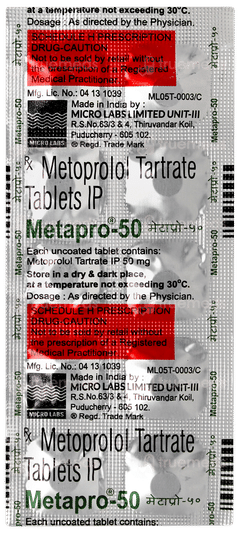 Metapro 50 Tablet 10 Metapro 50 Tablet 10
