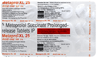 Metapro Xl 25mg Tablet 10