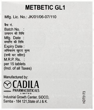 Metbetic Gl 1 Tablet 15