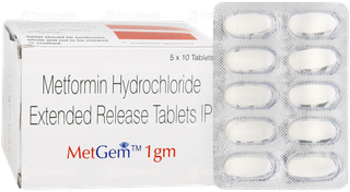Metgem 1gm Tablet 10