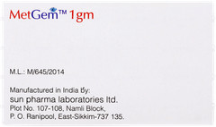 Metgem 1gm Tablet 10