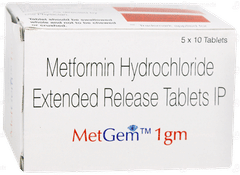Metgem 1gm Tablet 10