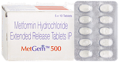 Metgem 500 Tablet 10