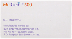 Metgem 500 Tablet 10