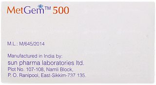 Metgem 500 Tablet 10