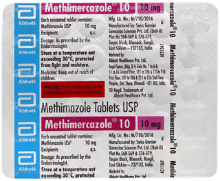 Methimercazole 10 Tablet 30