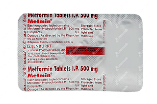 Metmin 500 MG Tablet 10