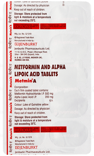 Metmin A Tablet 10